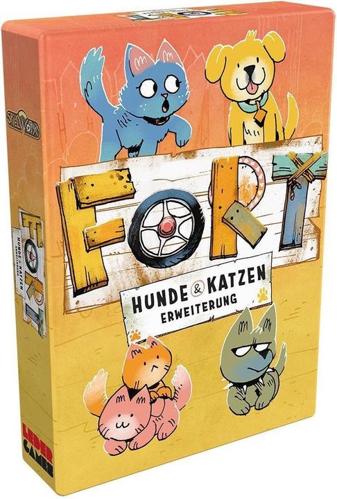 Actual product image Spielworxx Fort: Dogs and Cats, for 2-4 players, from 10 years (EN expansion) (German)