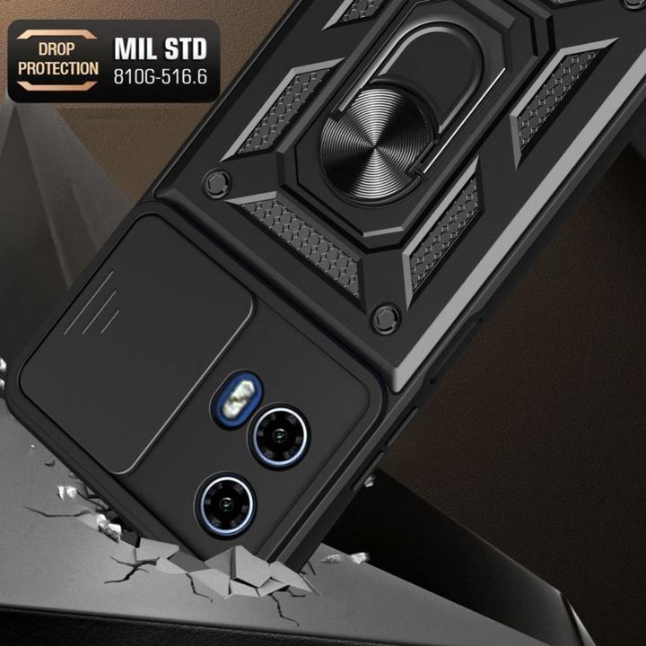 Image du produit Tech-Protect CamShield Pro Case pour Motorola Moto G24 / G24 Power / G04 - Noir (Motorola Moto G04, Motorola Moto G24, Motorola Moto G24 Power)