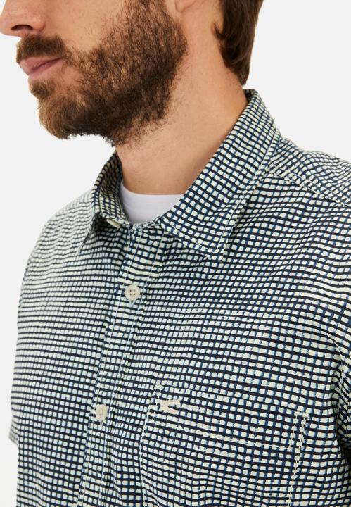 Image du produit Camel Active Kariertes Kurzarmhemd aus Baumwolle (XXL)