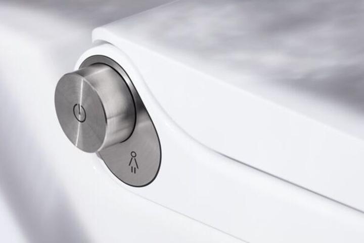 Produktbild Laufen Cleanet Riva Dusch-WC, spülrandlos, wandhängend, Fernbedienung, WC-Sitz mit Deckel