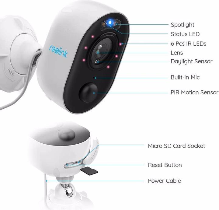 Actual product image Reolink Lumus Series E430-4MP (1920 x 1080 Pixels)