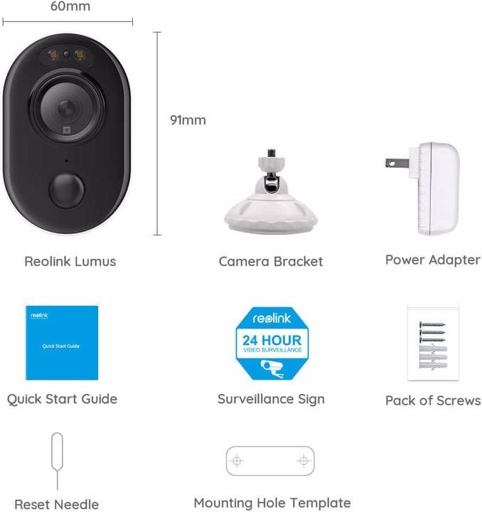 Actual product image Reolink Lumus Series E430-4MP (1920 x 1080 Pixels)