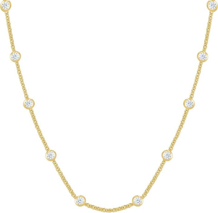 Produktbild Candy Halskette Enny, 925 Sterling Silber, vergoldet (925 Sterling Silber, 18k vergoldet, 42 - 45 cm)