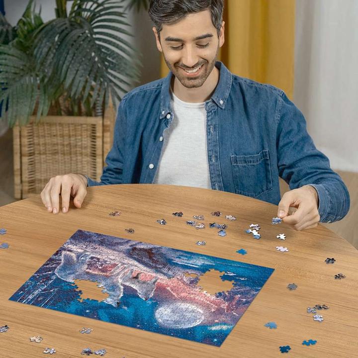 Actual product image Ravensburger Wolf in the northern lights (500 pieces)