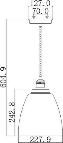 Actual product image Elstead Lighting Baskin pendant light E27 27cm Aged brass, dark weathered zinc (E27)