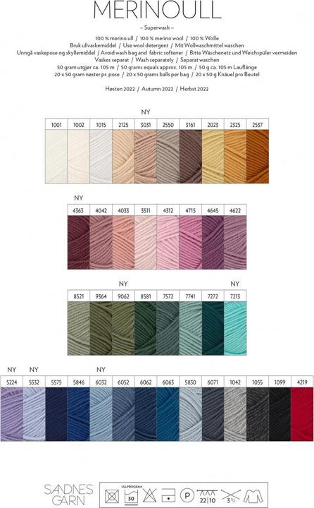 Actual product image Sandnes Garn Merinoull 50g (105 m)