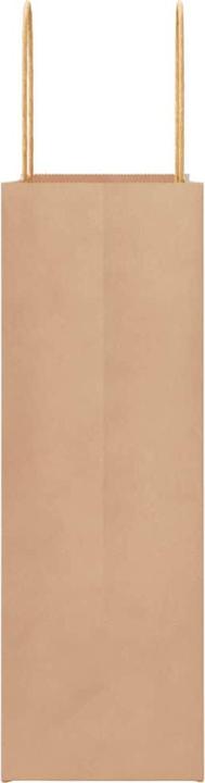 Actual product image VidaXL Kraft paper bags 50 pcs. with handle brown 26x12x35 cm paper bag (Gift bag, 50 x)