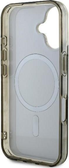 Actual product image Guess GUHMP16SH4DTEW iPhone 16 6.1" brązowy/brown hardcase IML 4G Background MagSafe (Apple iPhone 16)