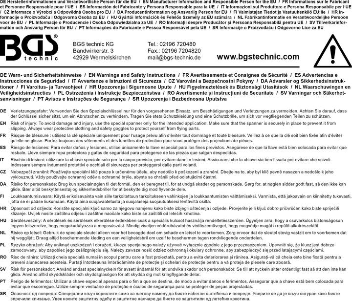 Immagine prodotto BGS Chiave per filtro olio 6 denti per Hyundai e Kia 2.0L / 2.2L Diesel