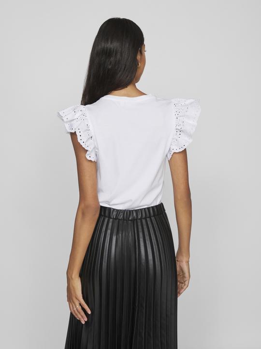 Actual product image Vila Embroidered top with cropped sleeves (XS)