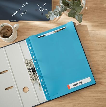 Image du produit Leitz Dossier incrusté Cosy Privacy Maxi Sleeve Bleu (A4, 3 x)