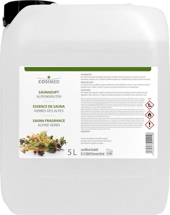 Immagine prodotto cosiMed Wellness Sauna Fragranza Erbe Alpine 5l