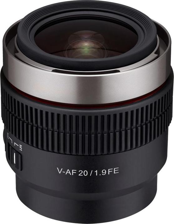 Actual product image Samyang V-AF 20mm F1.9 Sony E-mount (Sony E, full size, APS-C / DX)