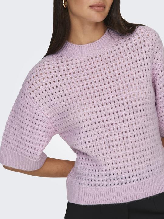 Produktbild JdY Knit Fit Rundhals Gerippte Ärmelbündchen Tief angesetzte Schulter Pullover Strickpullover (M)