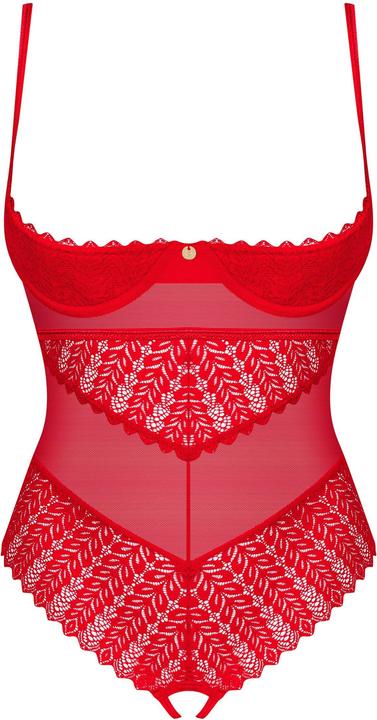 Produktbild Obsessive Ingridia Schrittloser Teddy Rot (M/L)