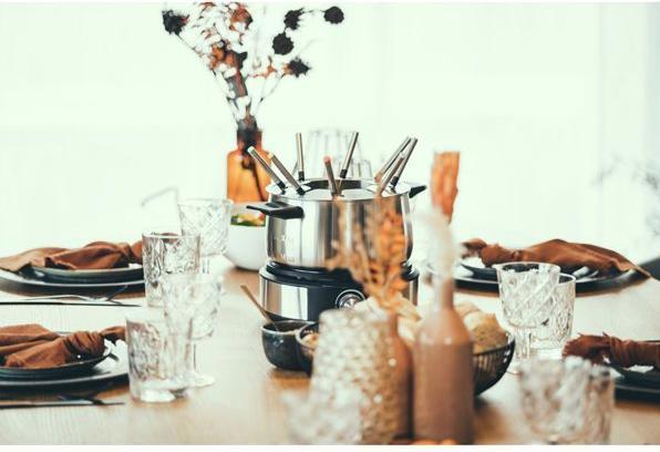 Actual product image Severin FO2471 stainless steel, black (Chinoise Fondue, Fondue Bourguignonne, Chocolate fondue, Cheese fondue)