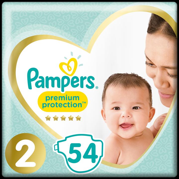 Actual product image Pampers Premium Protection (Size 2, Pack, 54 Piece)