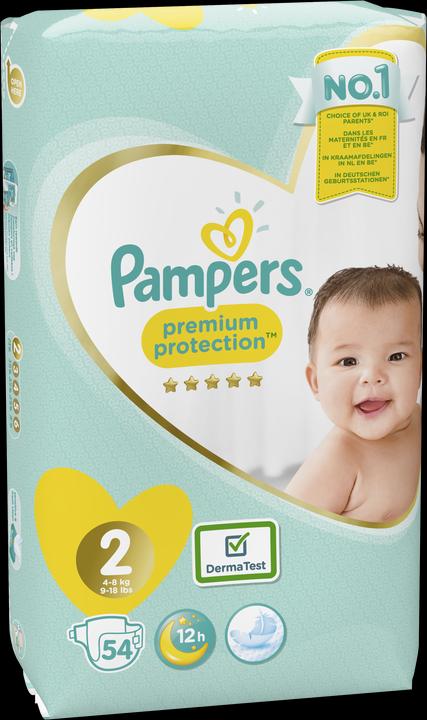 Actual product image Pampers Premium Protection (Size 2, Pack, 54 Piece)