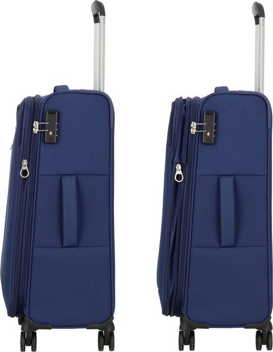 Produktbild American Tourister Blazing Ride 4 Rollen Kofferset 3-teilig mit Dehnfalte (211 l, XL (ab 115l))