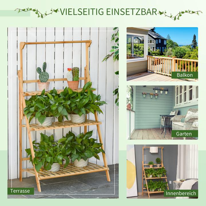 Image du produit Outsunny Escalier pour plantes avec 3 marches