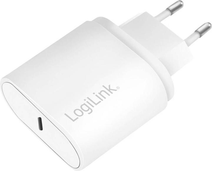 Produktbild LogiLink PA0261 USB Wall Charger 1 Port, 1x USB-CF, 20W, w/PD, white (20 W)