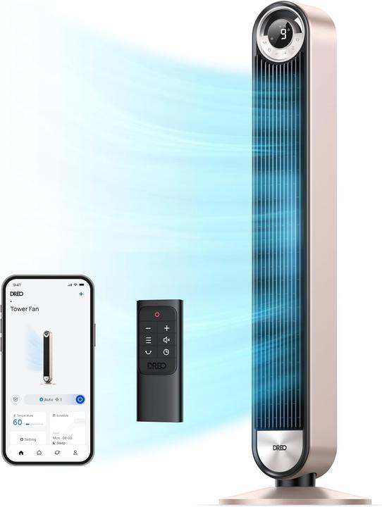 Dreo Turmventilator Sternenlicht mit Sprachsteuerung (23 dB)