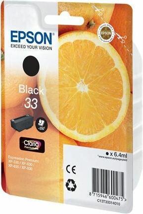 Produktbild Epson C13T3331401033 Tintenpatrone schwarz 250 Seiten ISO/IEC 24711 64 ml Schwarz (BK)
