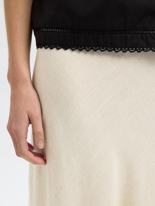 Actual product image Selected Femme Slfviva-Lena Hw Ankle Skirt Noos (40)