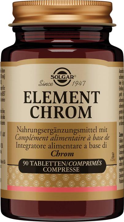 Produktbild Solgar Element Chrom Tabletten (90 Stk) (90 Stück, Tabletten, 120 g)