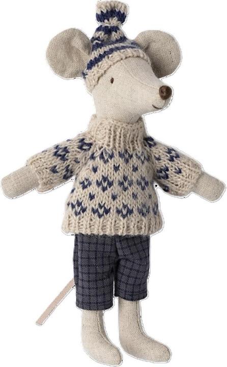 Actual product image Maileg Winter mouse with ski set (16 cm)