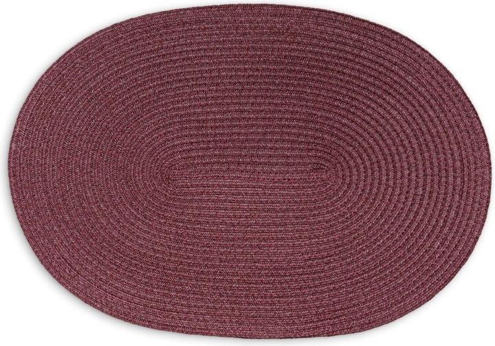 Continenta Oval placemat, wine red (45 x 31 cm)