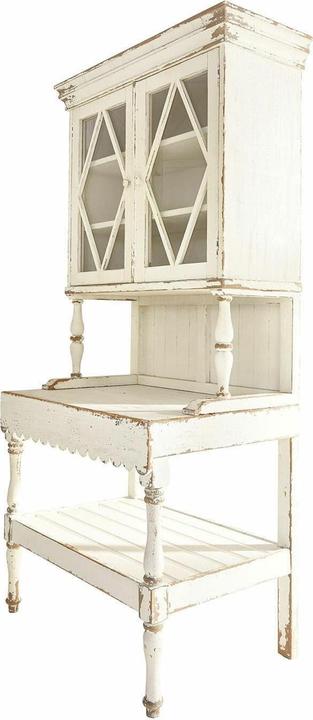 Actual product image Loberon Southon wardrobe antique white