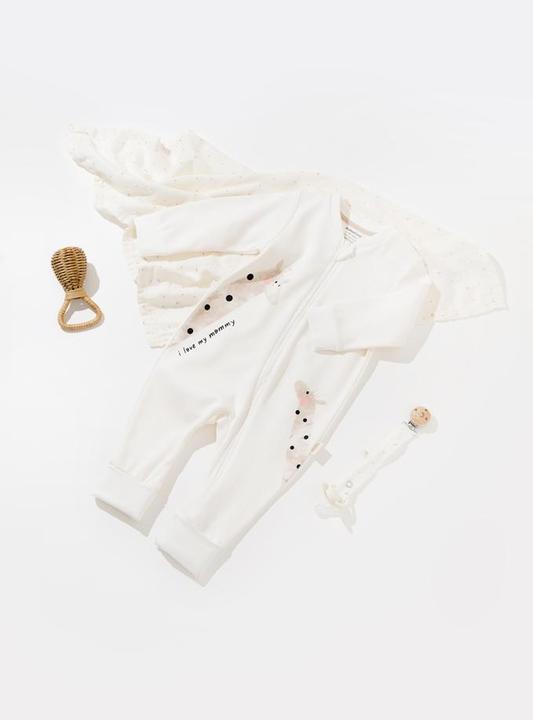 Actual product image BabyCosy Zippered Romper (62)