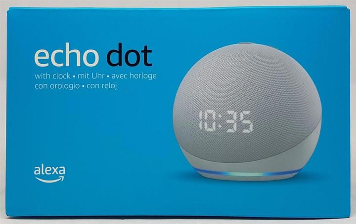 Image du produit Amazon Echo Dot (4ème génération) avec horloge (Amazon Alexa)