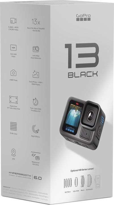 Actual product image GoPro HERO13 Black (60p, Bluetooth, Wi-Fi)