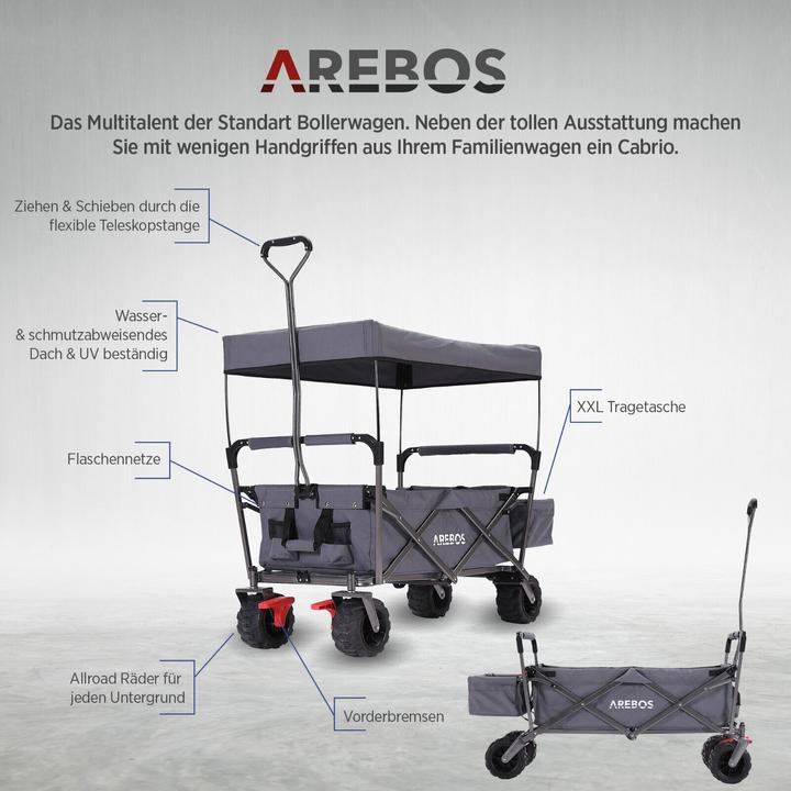 Produktbild Arebos Bollerwagen