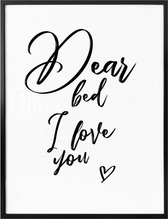 Produktbild Trenddeko Dear bed I love you (80 x 100 cm)