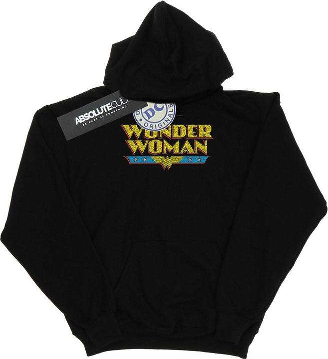 Actual product image Womens/Ladies Wonder Woman Crackle Logo Hoodie (M)