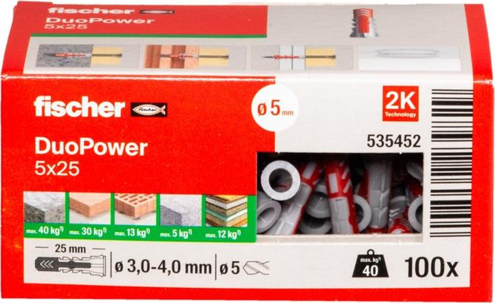 Actual product image Fischer Universal dowel (100 pcs.)