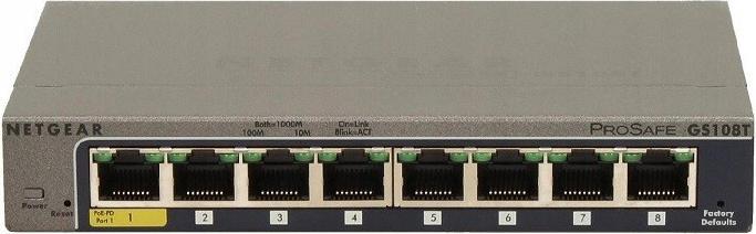 Actual product image Netgear GS108T-300PES (8 Ports)