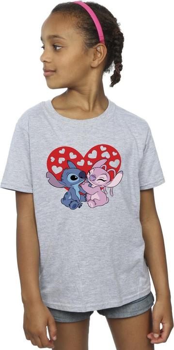 Image du produit Disney - T-shirt LILO & STITCH HEARTS - Fille (140, 146)