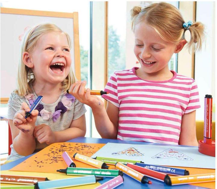 Produktbild STABILO Trio Scribbi Gefederter Dreikant-Filzstift (Rot, 1 x)