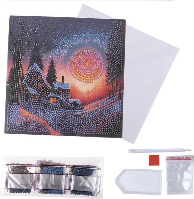 Actual product image Craft Buddy Twilight light, 18x18cm Crystal Art Card