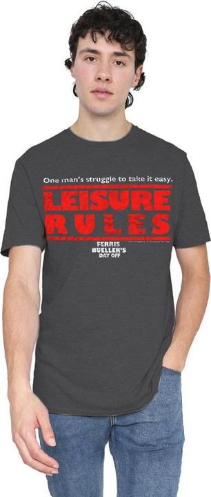 Immagine prodotto Ferris Bueller´s Day Off Ferris Bueller's Day Off Leisure Rules Maglietta Adulto Unisex (XXL)