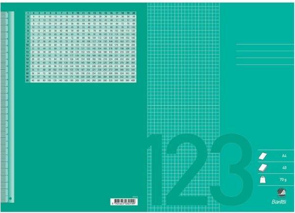 Immagine prodotto Bantex Quaderno A4 quadrato 5x5 mm 40 pagine 70g verde erba - (10 pz.) (A4)