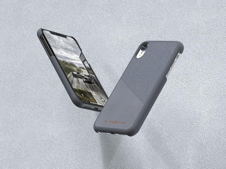 Actual product image Nordic Elements Original Helium - Iphone Xr Case with Real Maple Wood (Medium Gray) (Apple iPhone XR)