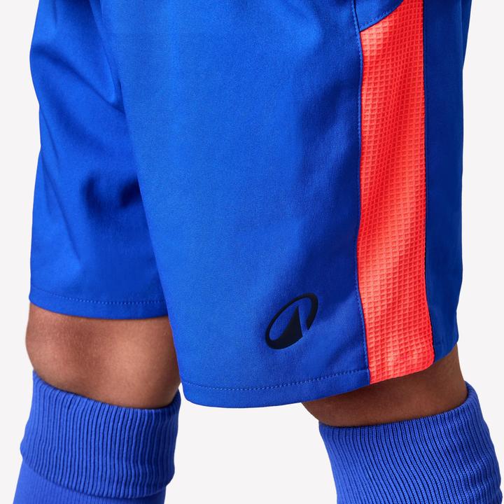 Image du produit Kipsta Short De Football Enfant Viralto Kids Bleu Bande Rouge (10, 11, 12)