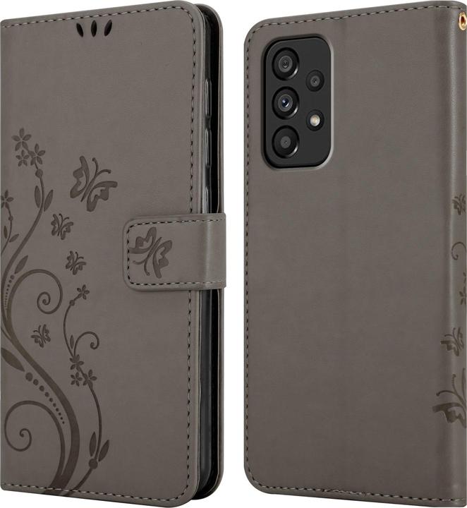 Actual product image Cadorabo Flower Book Case for Samsung Galaxy A53 5G (Samsung Galaxy A53 5G)
