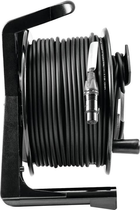 Actual product image Psso DMX cable reel XLR 50m sw Neutrik 2x0.22 (50 m, 0.44 mm²)