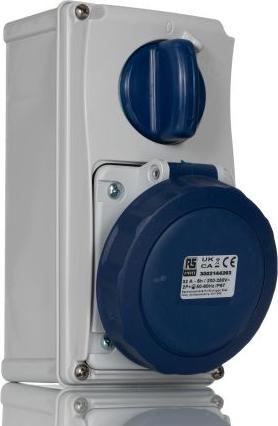 Produktbild Rs Pro Leistungssteckverbinder Buchse Blau 2P + E (32 A)